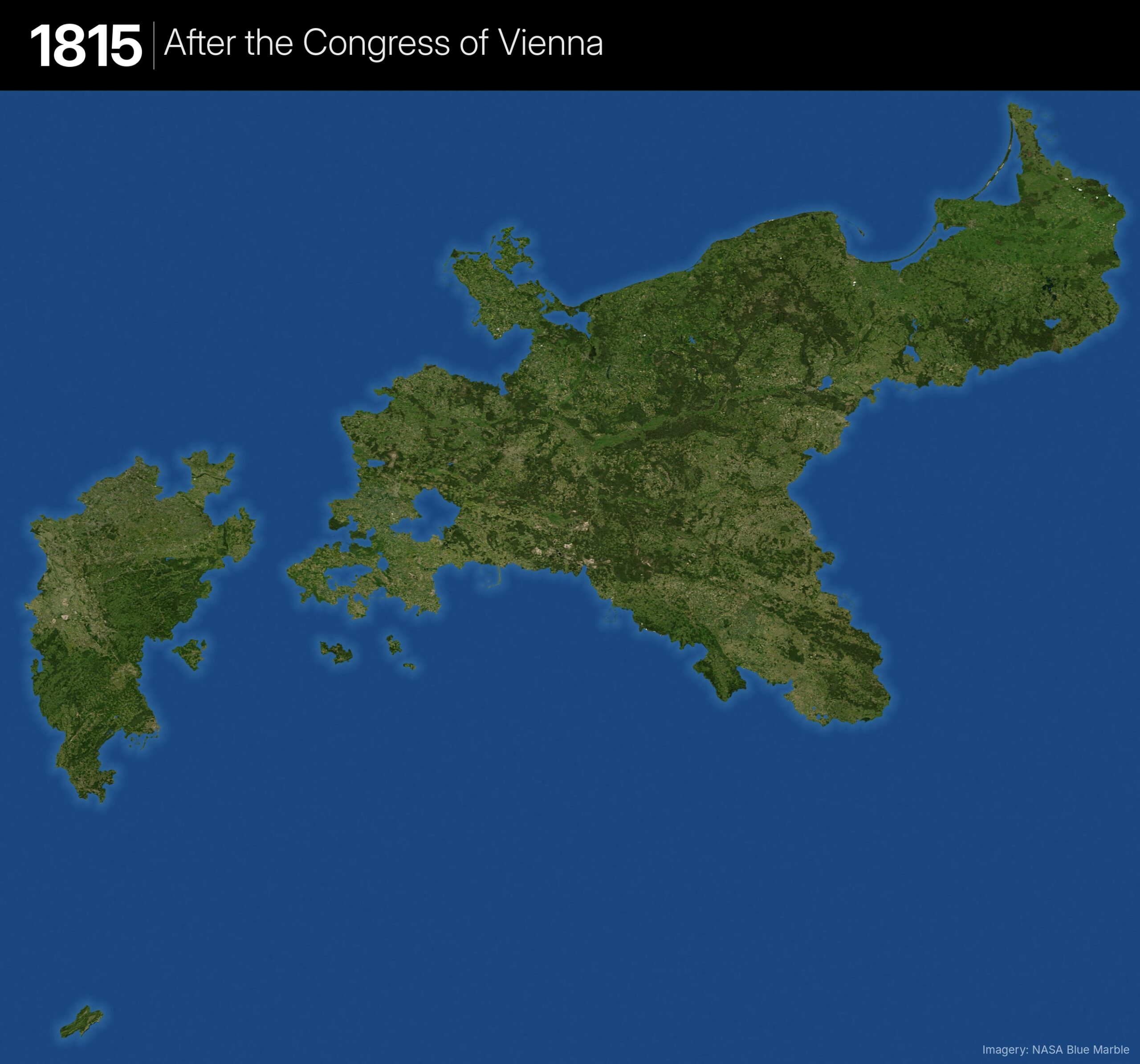 Satellite Map of Prussia in 1815
