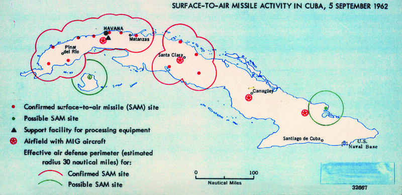 1962 Cuba Missiles Map Created By The CIA
