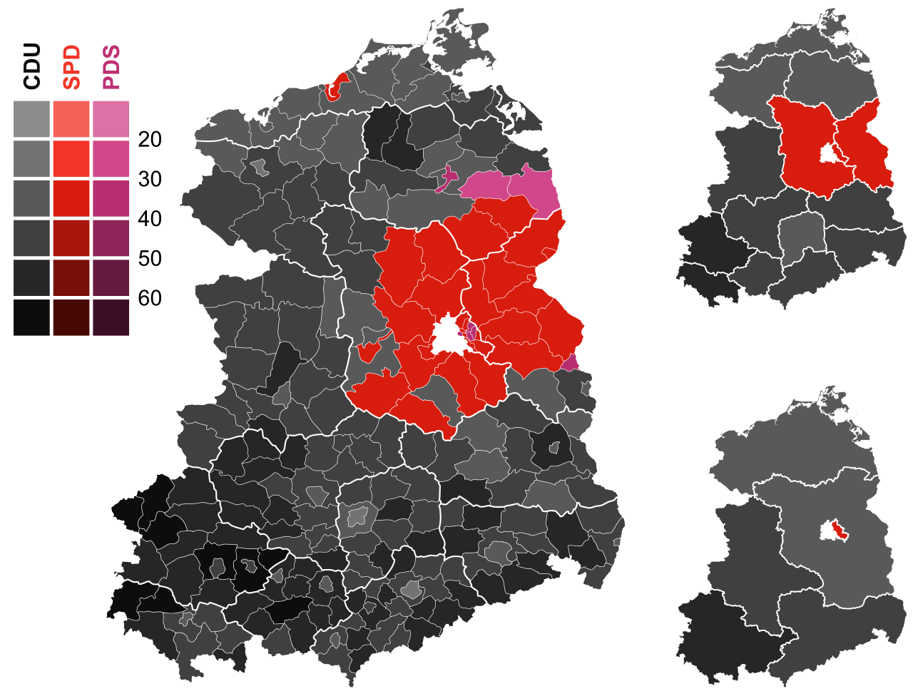 Brilliant Maps - Map Of East Germany’s One And Only Free & Fair Election