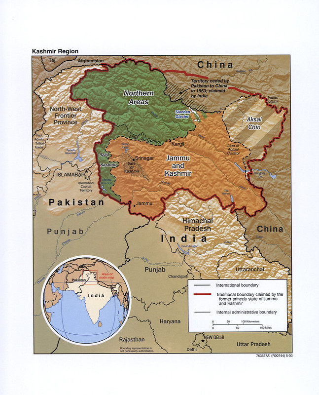 2003 Kashmir Region Map