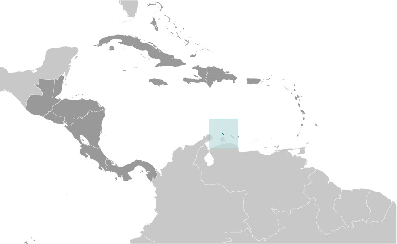 Aruba Location Map