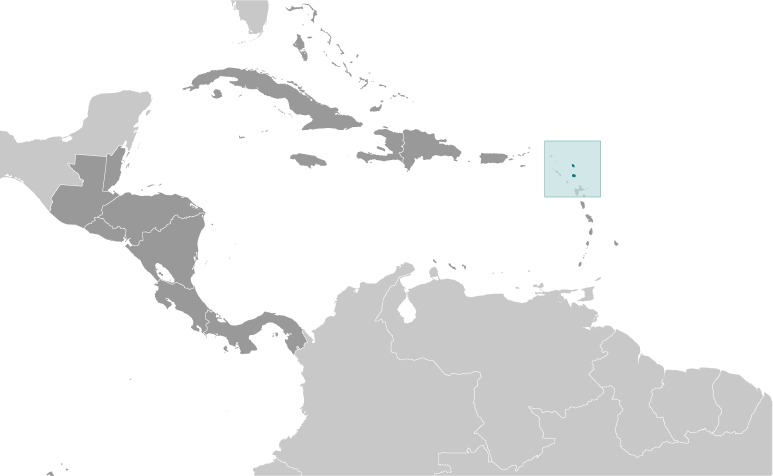 Antigua and Barbuda Location Map