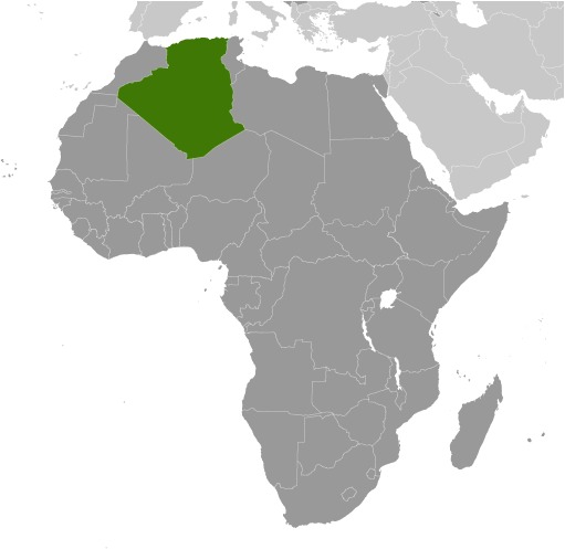 Algeria Location Map