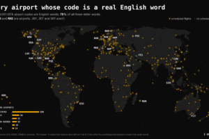 Map & List Of The 753 Airport Codes In The World That Spell Real Words