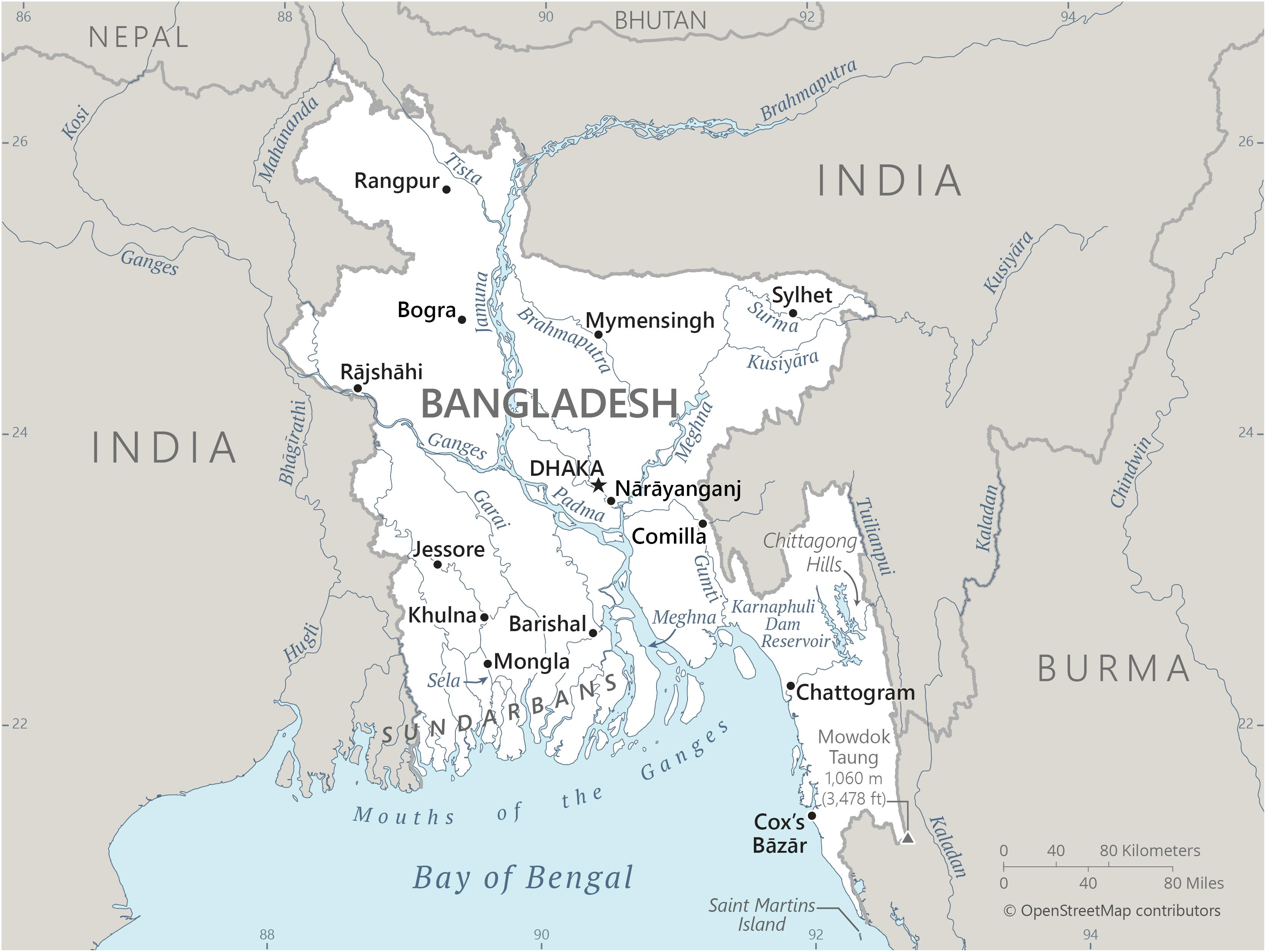 Map of Bangladesh