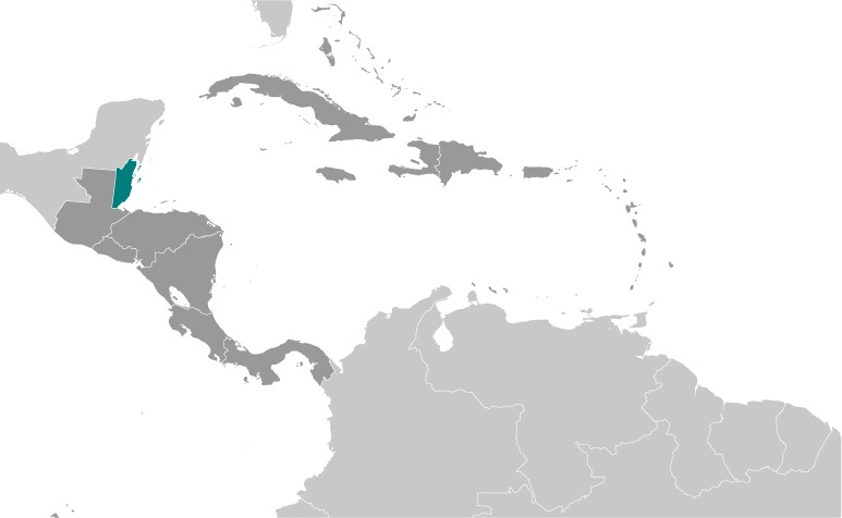 Belize Location Map