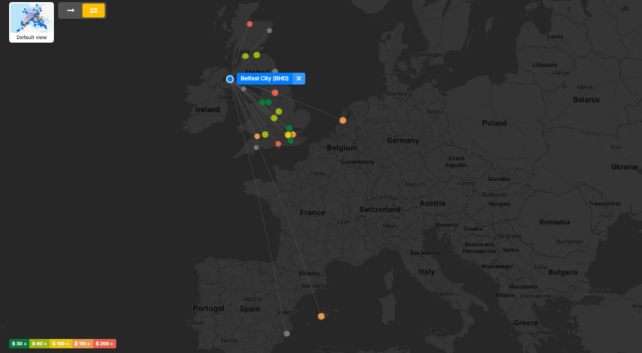 Flight Prices From George Best Belfast City Airport