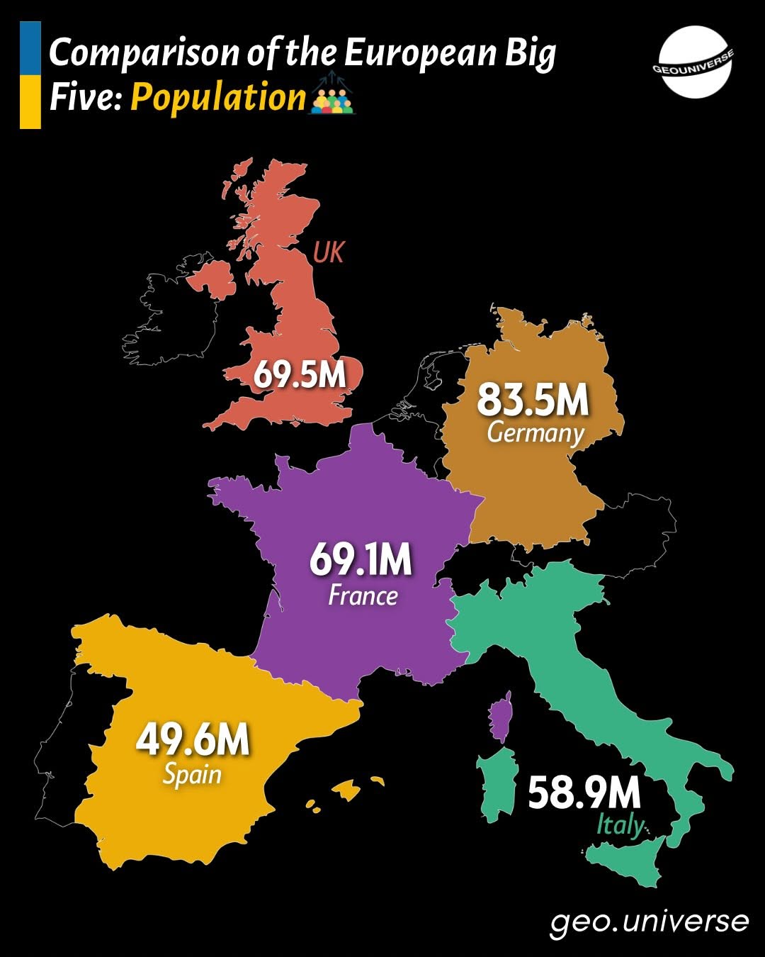 Brilliant Maps - Comparisons of Europe’s 5 Biggest Countries