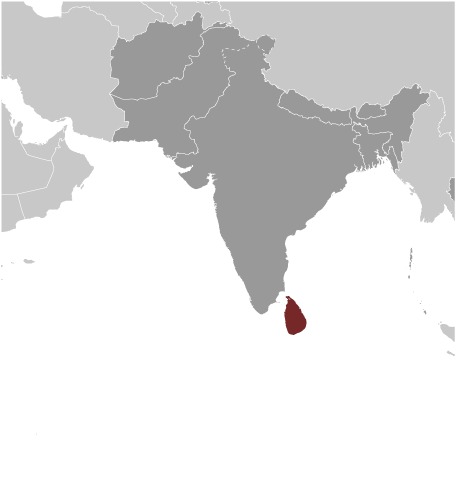 Sri Lanka Location Map