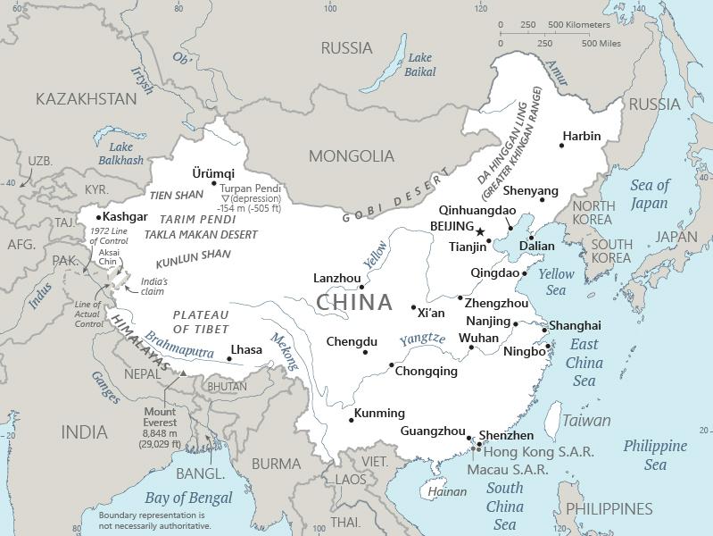 Map of China