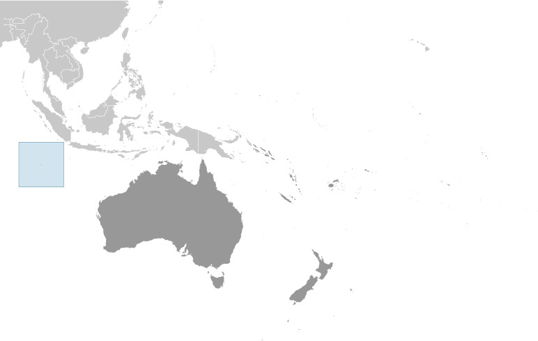 Cocos (Keeling) Islands Location Map