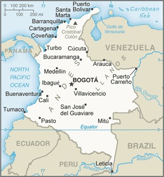Map Of Colombia Created By The CIA Brilliant Maps Map Of Colombia Created By The CIA Brilliant Maps