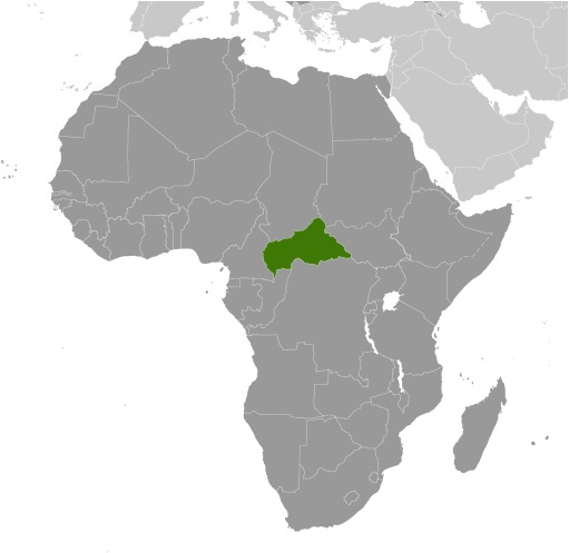 Central African Republic Location Map