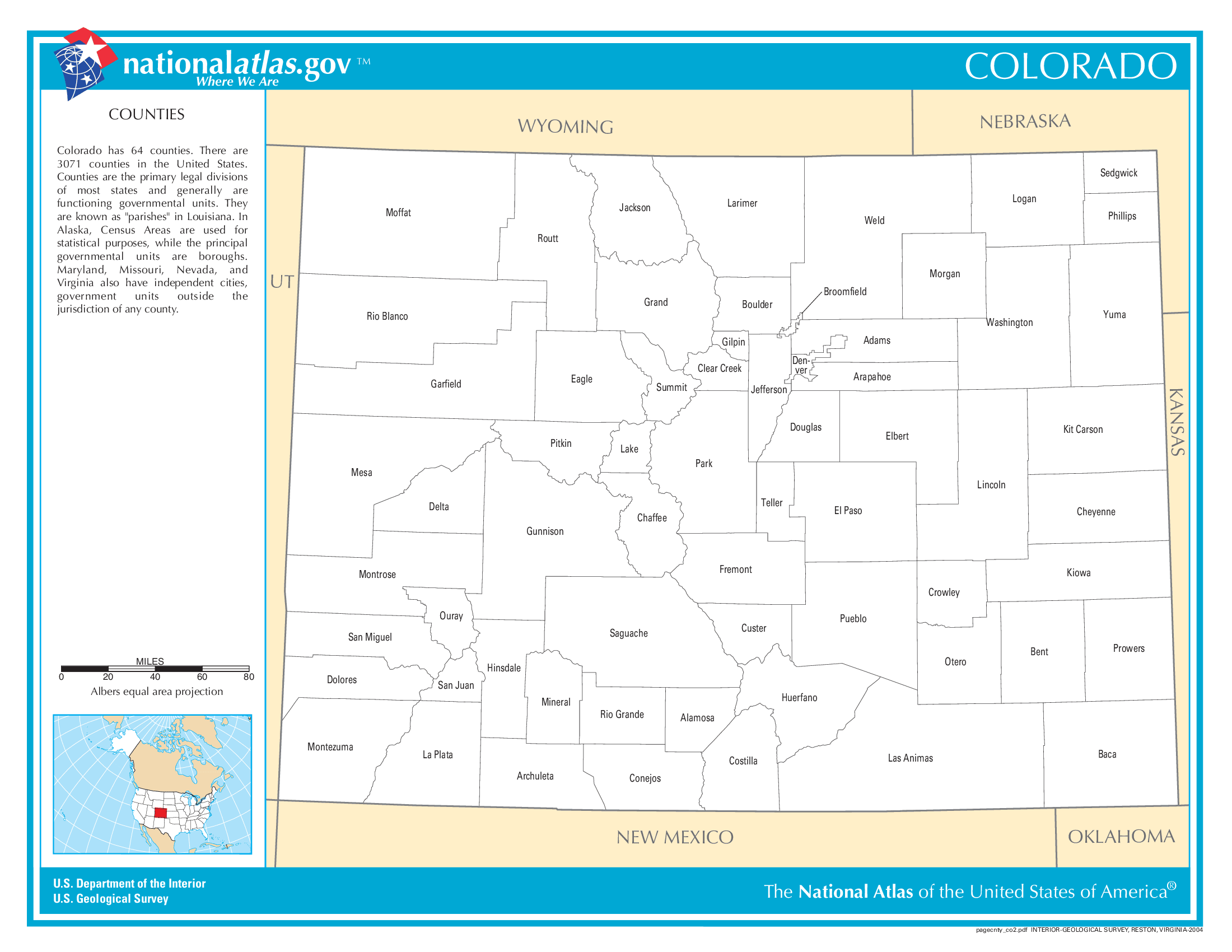 Colorado County Map