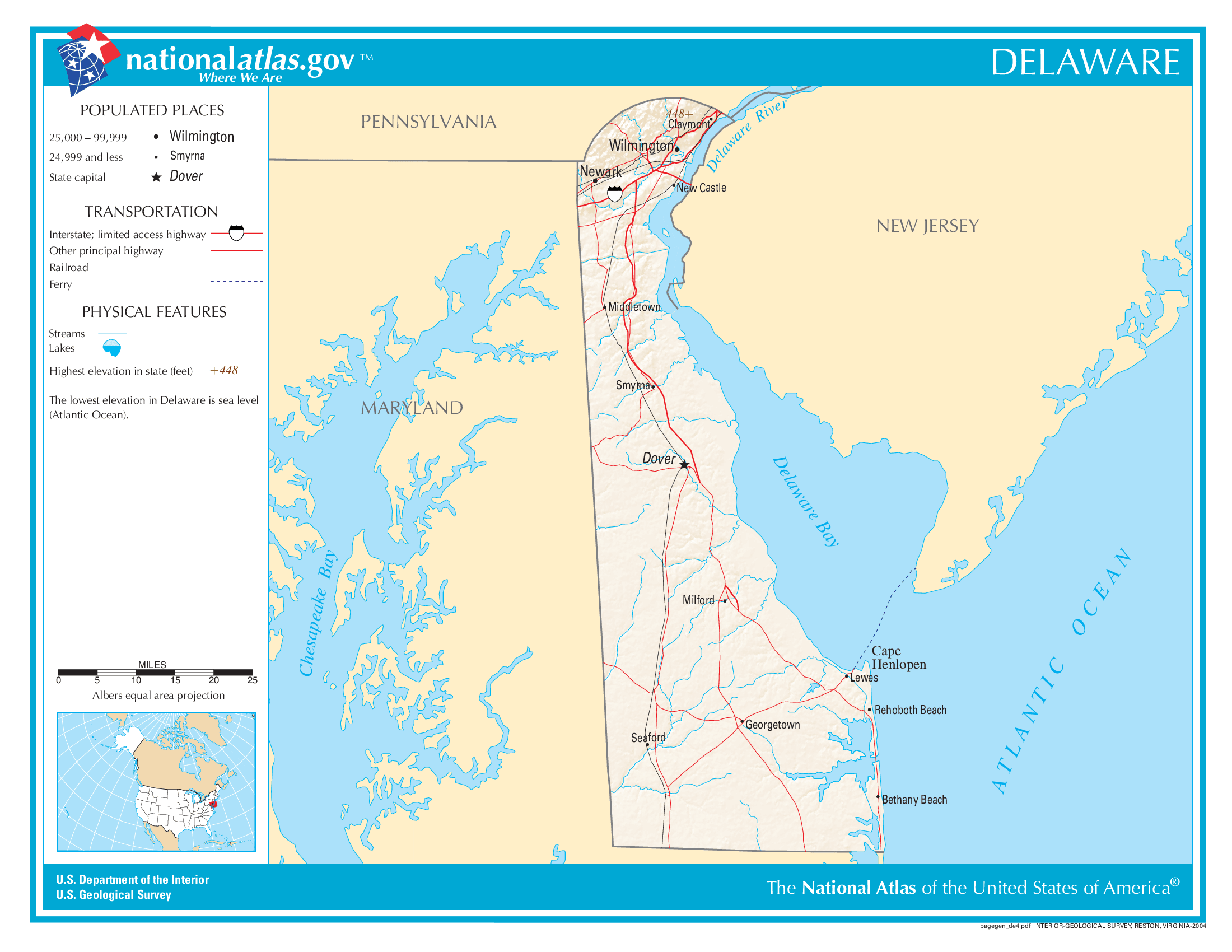Map of Delaware The Government Does not Want You To See
