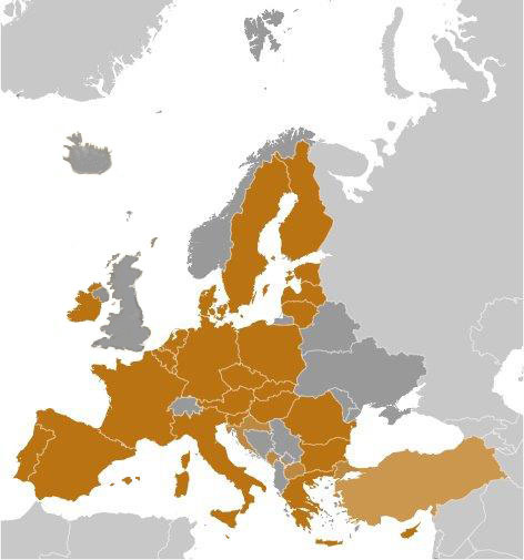 European Union Location Map