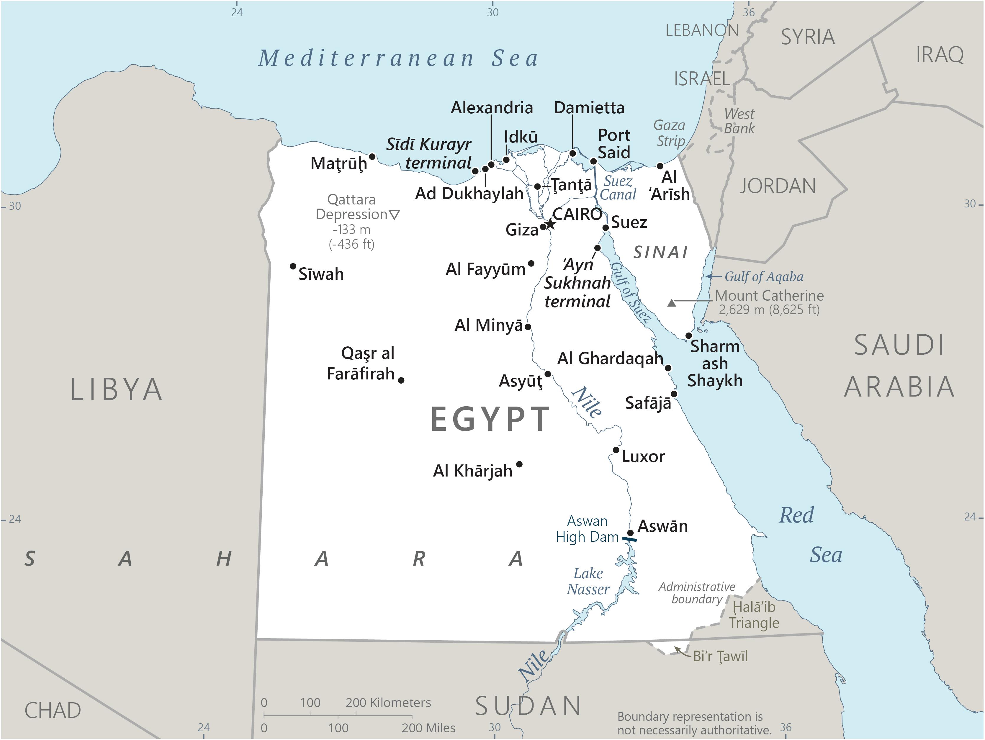 Map of Egypt