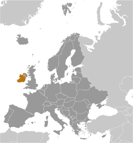 Ireland Location Map