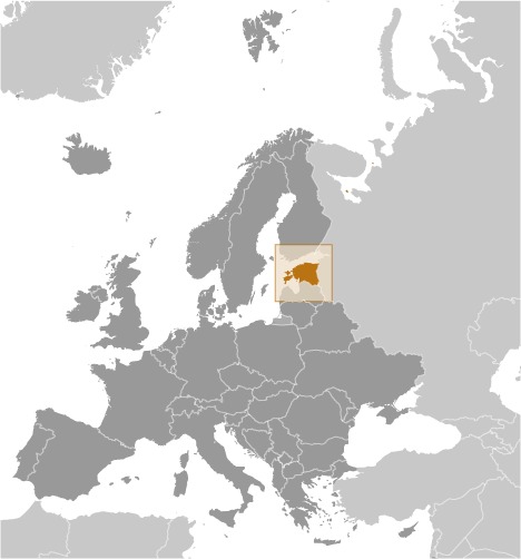 Estonia Location Map