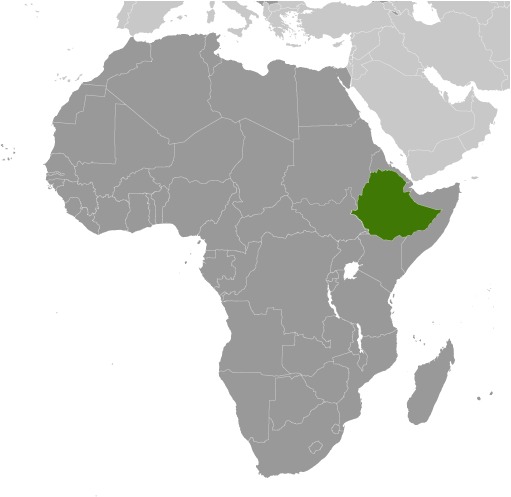 Ethiopia Location Map