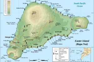 Detailed Map of Easter Island