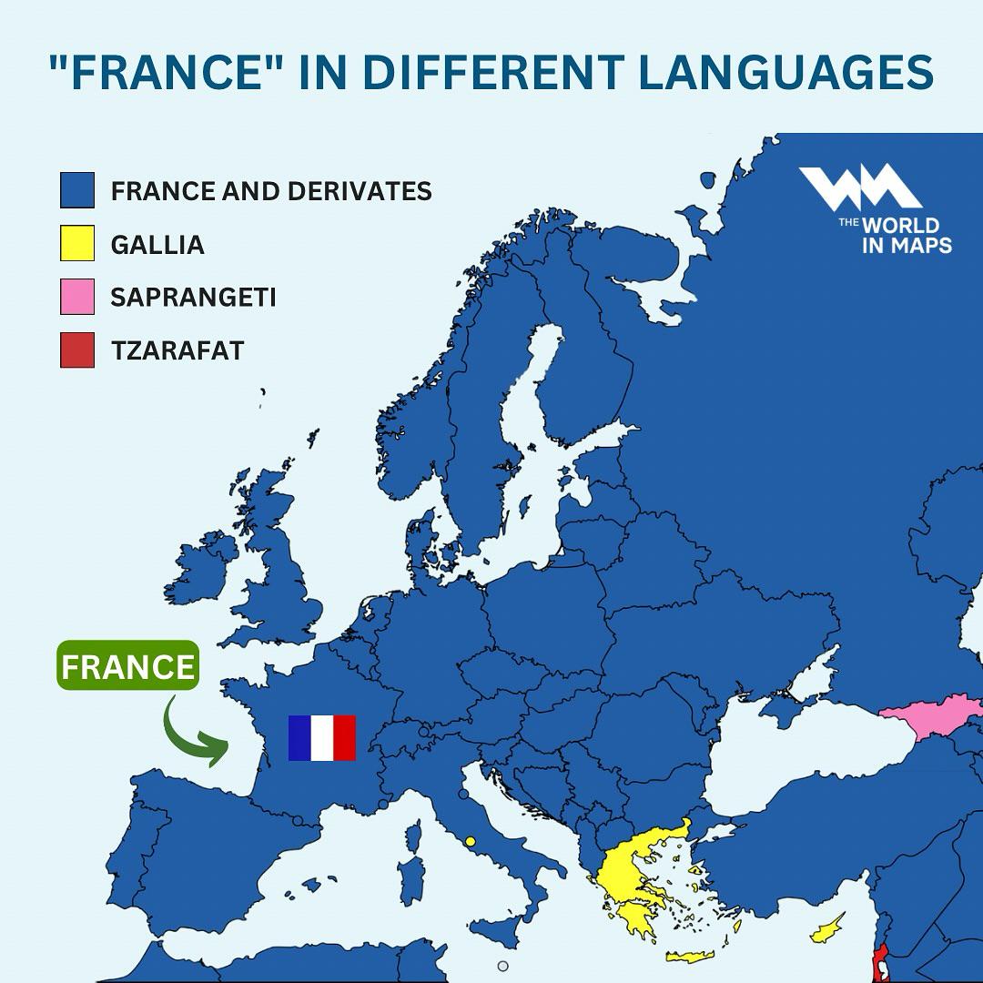 What is France Called In Other European Languages?