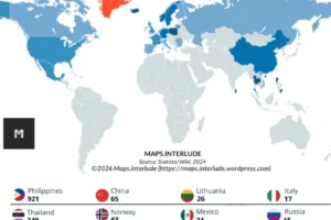 Countries With At Least 10 Citizens Living In Greenland
