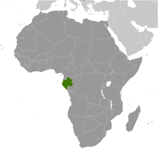 Gabon Location Map