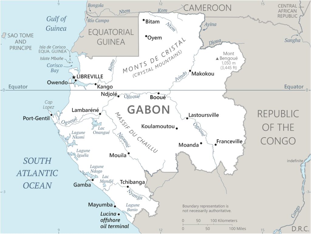 Gabon Religious Map Map Of Gabon Created By The CIA - Brilliant Maps