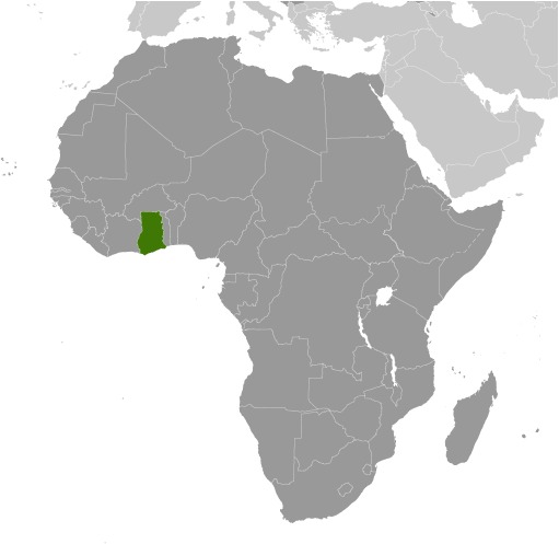 Ghana Location Map