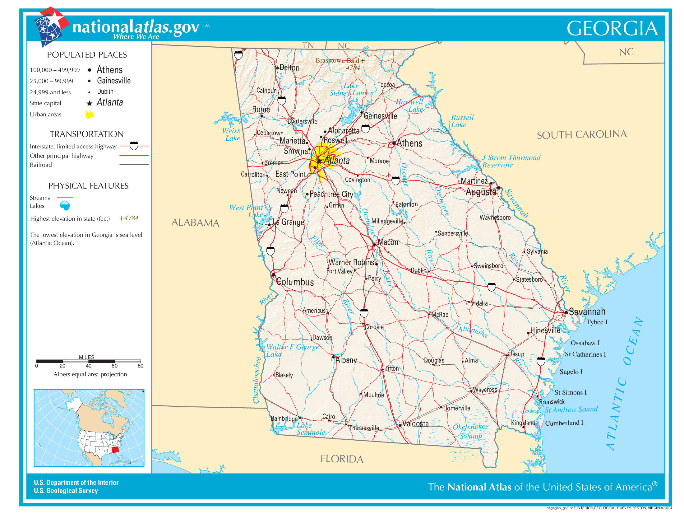 Map of Georgia The Government Does not Want You To See