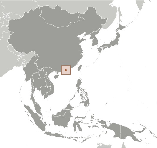 Hong Kong Location Map