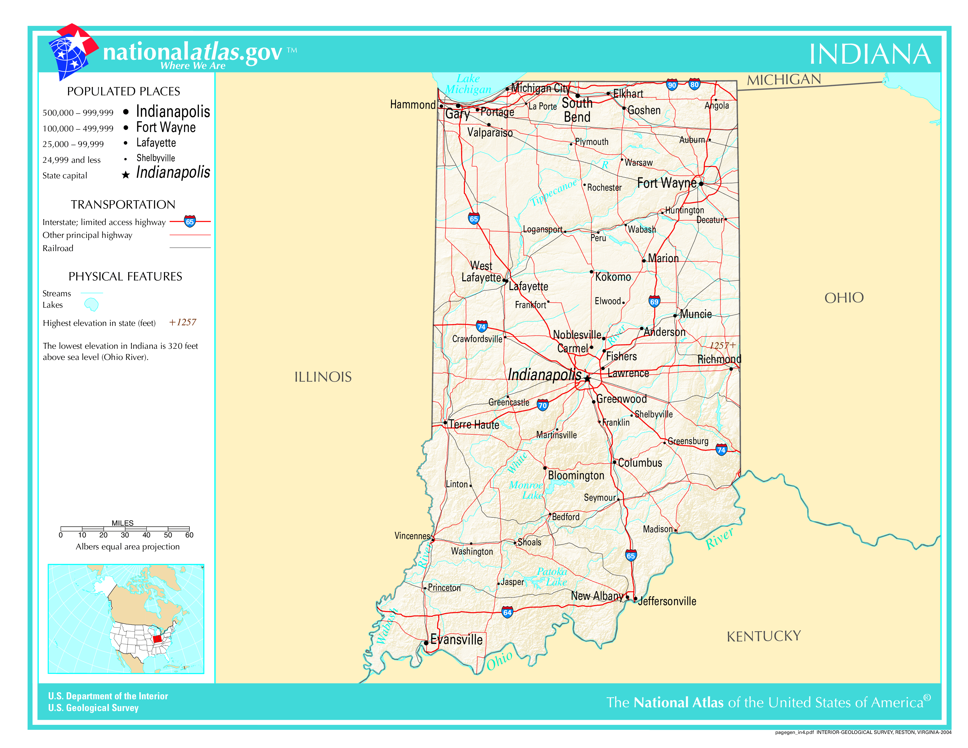 Map of Indiana The Government Does not Want You To See