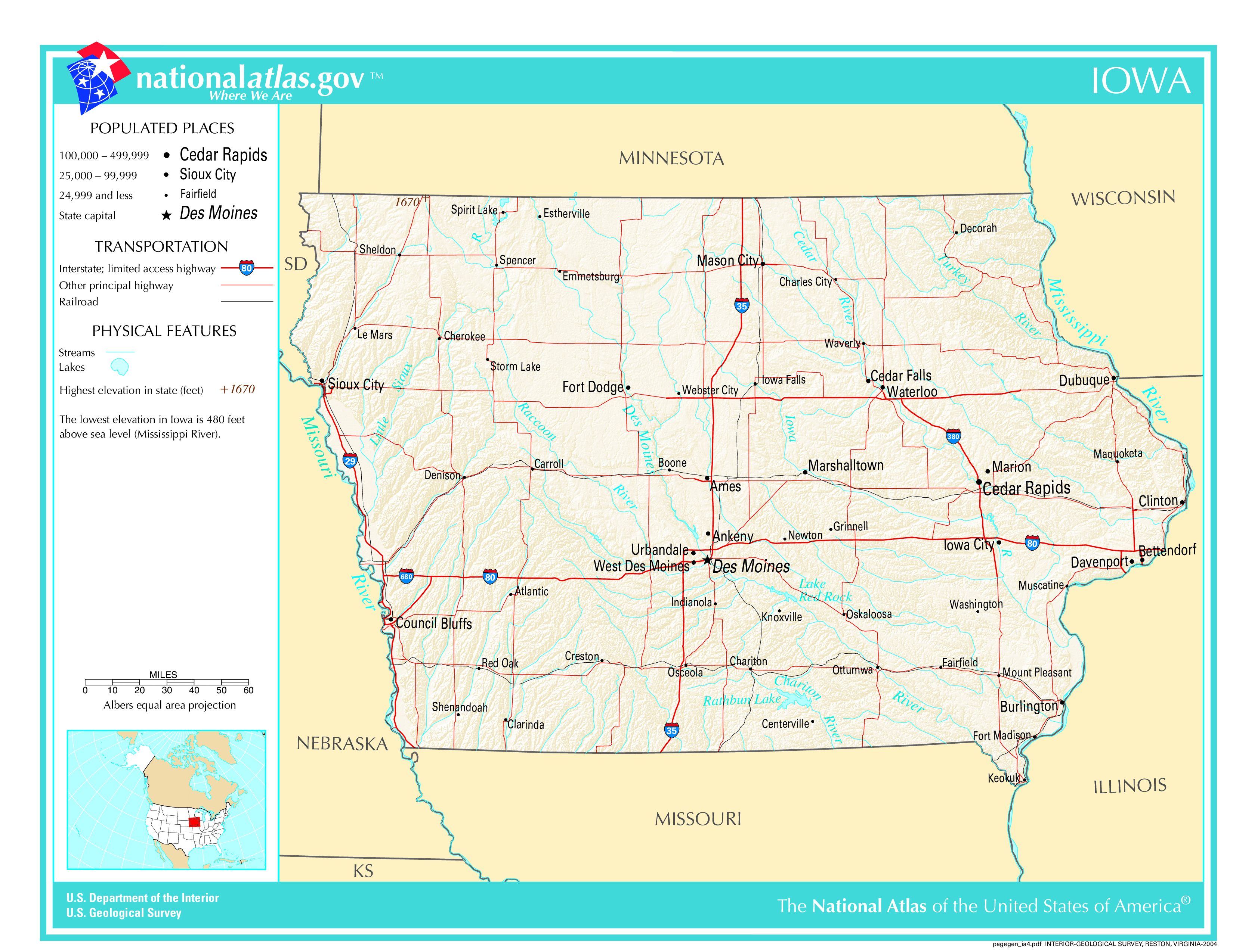 Map of Iowa The Government Does not Want You To See
