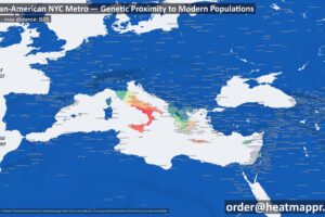 23 Fascinating DNA Distance Maps From Heatmappr