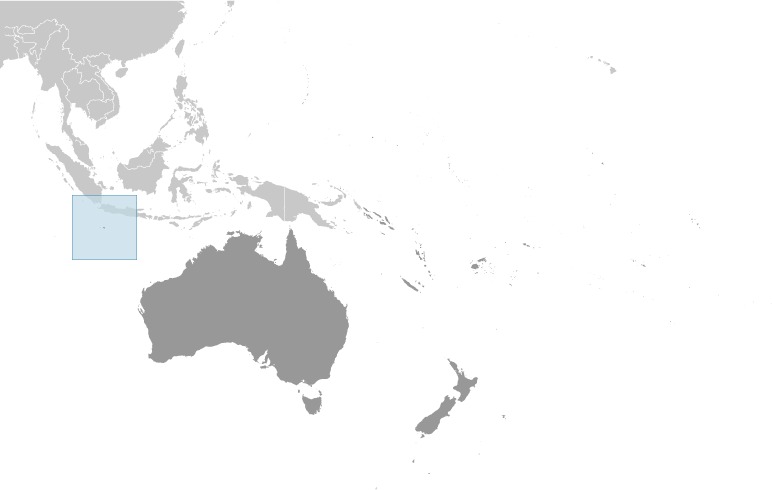 Christmas Island Location Map