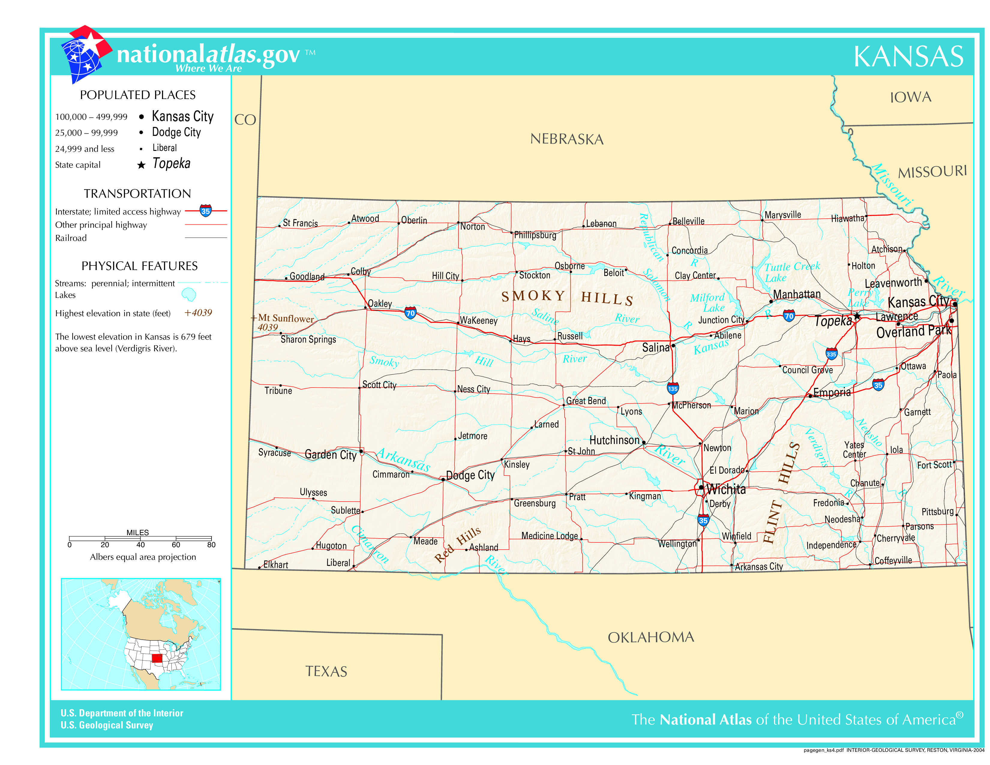 Map of Kansas The Government Does not Want You To See