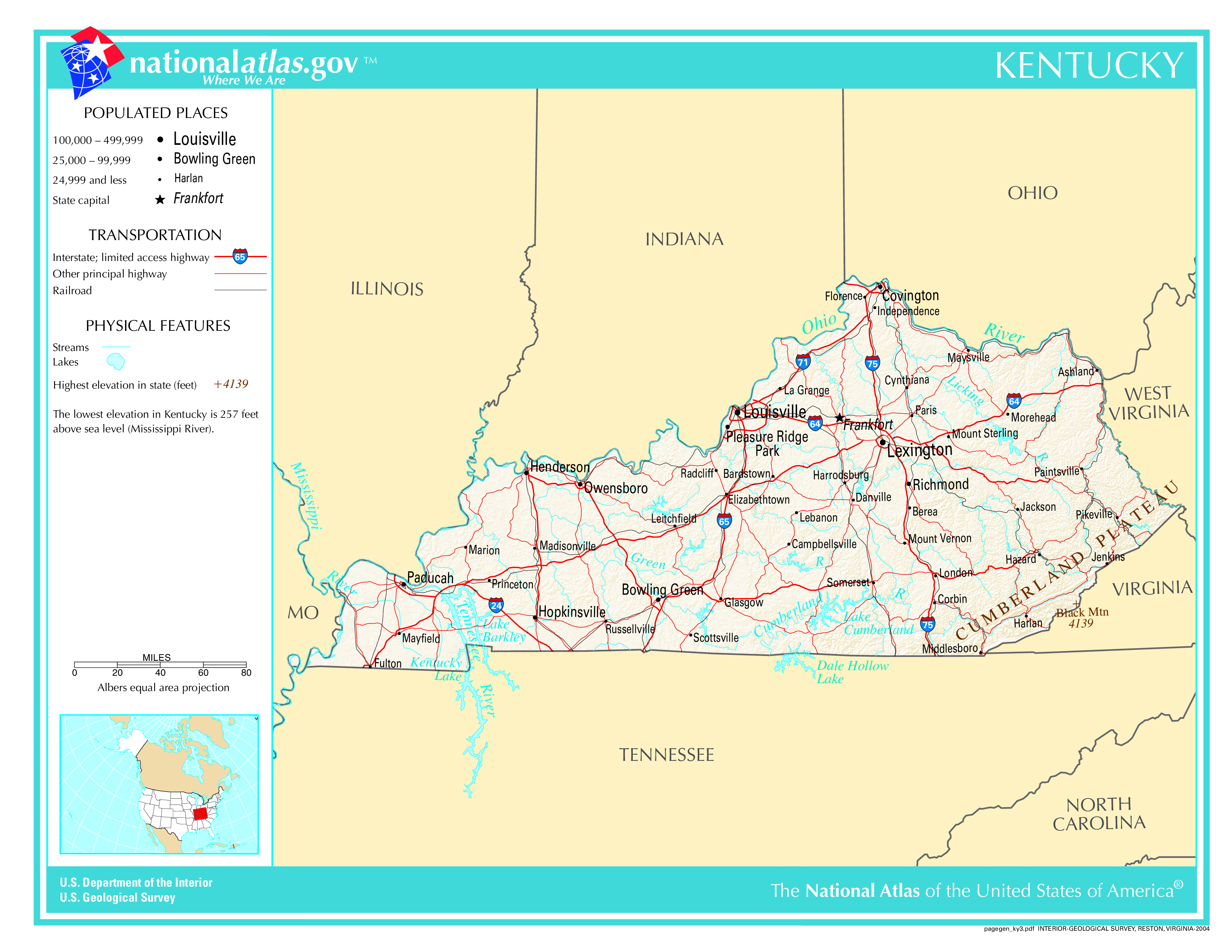 Map of Kentucky The Government Does not Want You To See