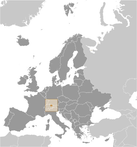 Liechtenstein Location Map