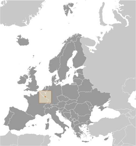 Luxembourg Location Map