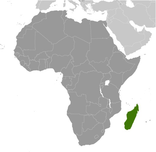 Madagascar Location Map