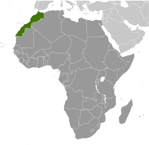 Morocco Location Map