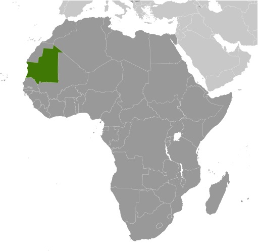 Mauritania Location Map