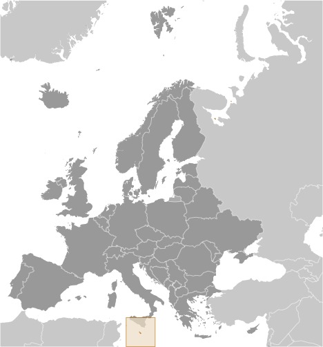 Malta Location Map