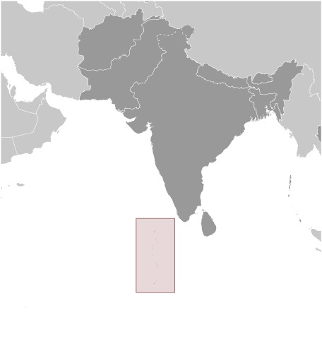Maldives Location Map