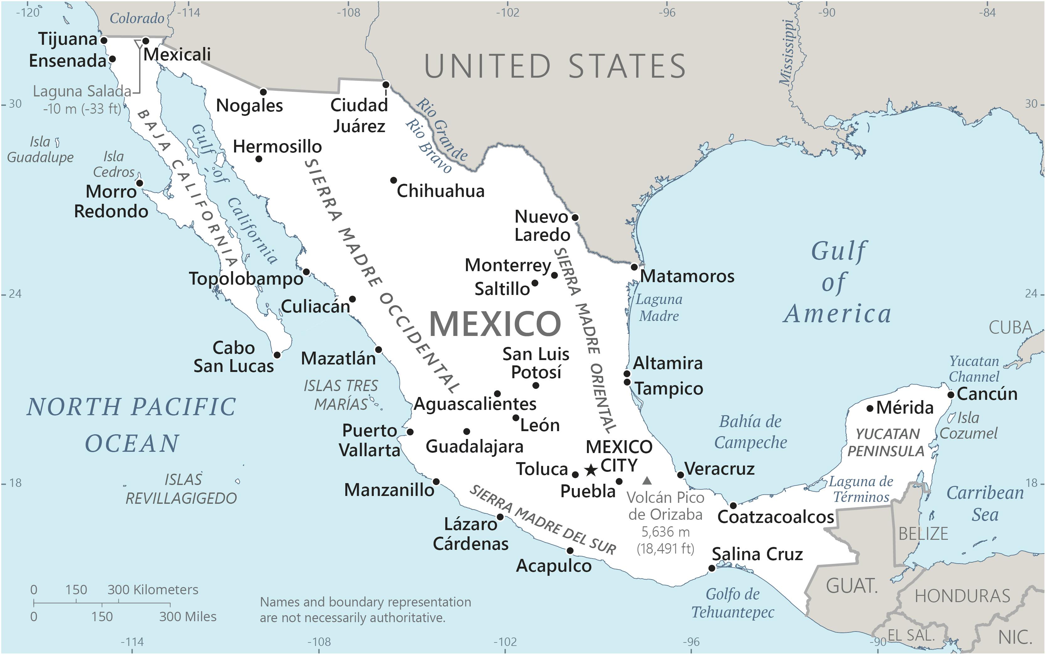 Map of Mexico