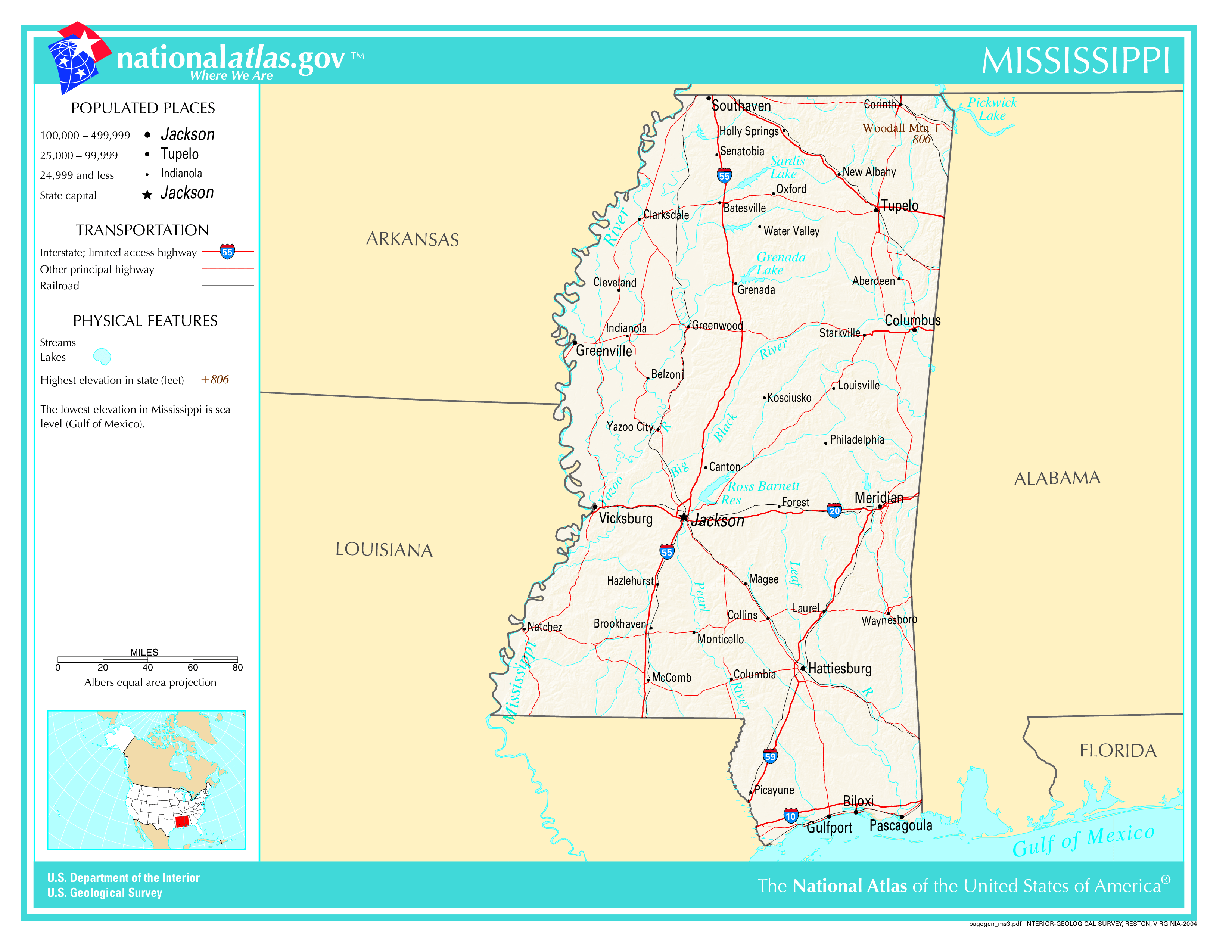 Map of Mississippi The Government Does not Want You To See
