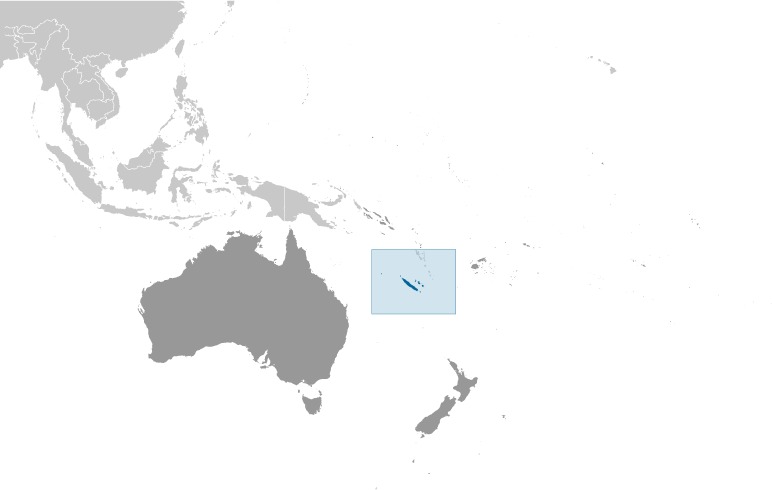 New Caledonia Location Map