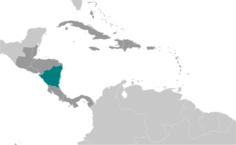 Nicaragua Location Map