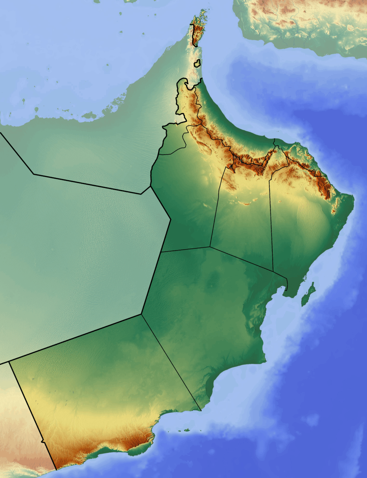 Map Of Oman Created By The CIA - Brilliant Maps